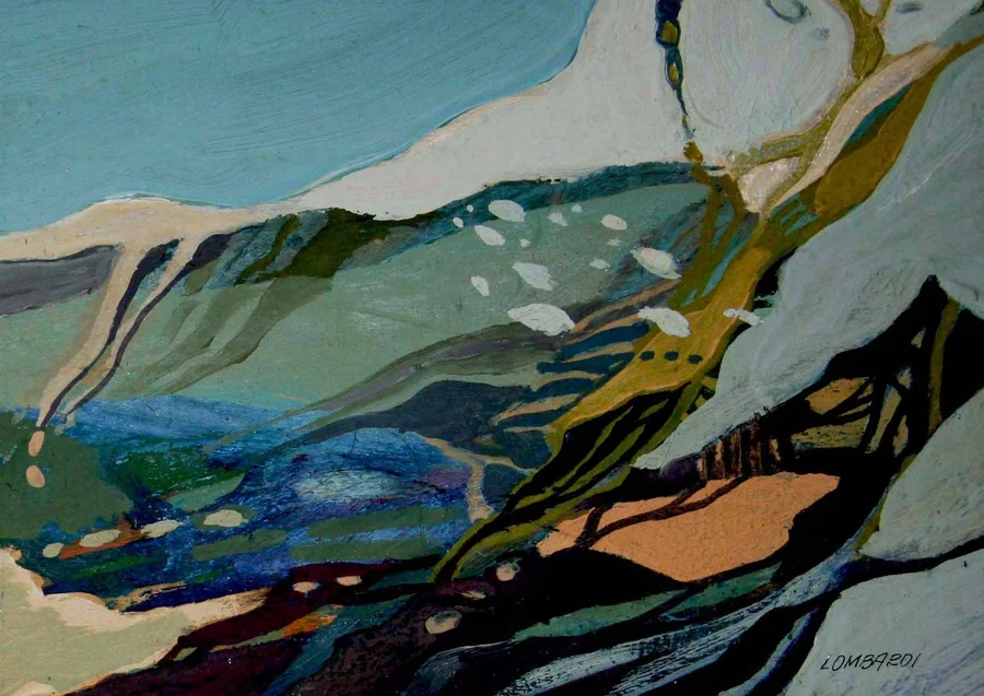 Le prime gelate, 1963 — Óleo sobre contrachapado, 12 x 15 cm