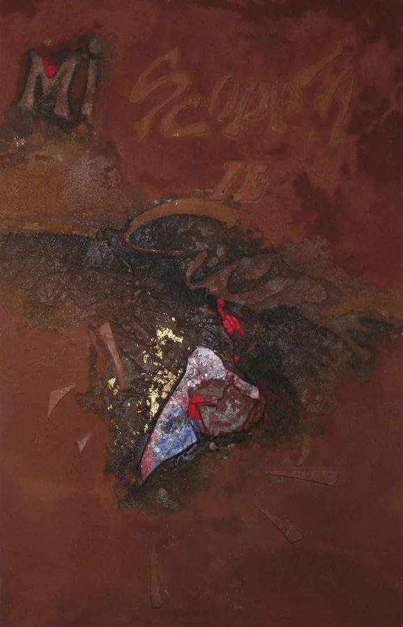 Mi scoppia il cuore (2), 1996 — Técnica mixta, 31 x 22,5 cm