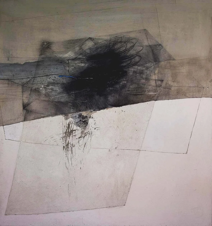 Esplosione n 3, 1988 — Técnica mixta sobre lienzo, 110 x 100 cm