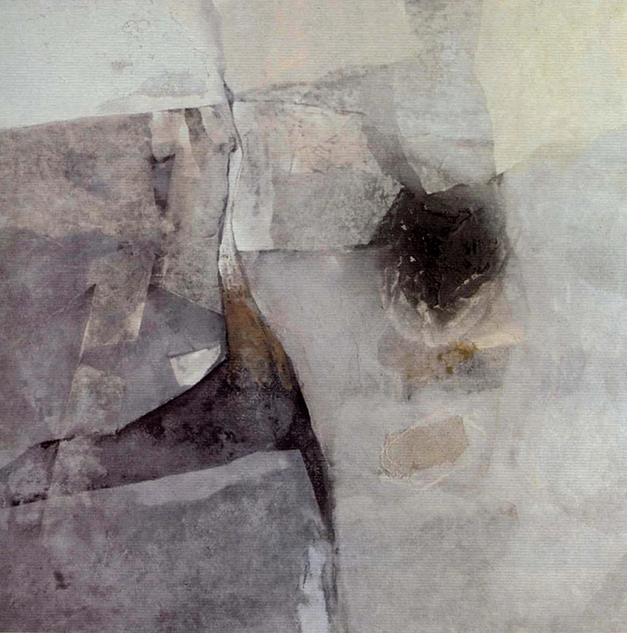 Abrasione, 1989 — Técnica mixta sobre lienzo, 100 x 100 cm