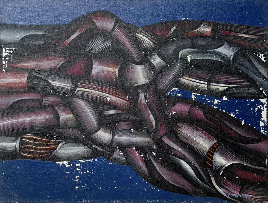 Tutti insieme, 1974 — Acrílico sobre lienzo, 40 x 50 cm