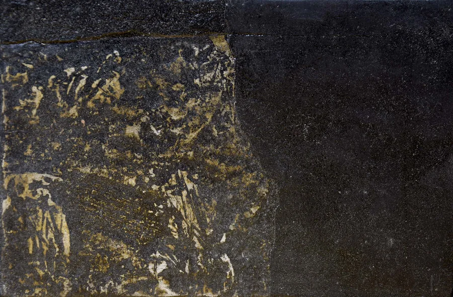 Superficie nera, 1991 — Technique mixte sur toile, 20 x 30 cm