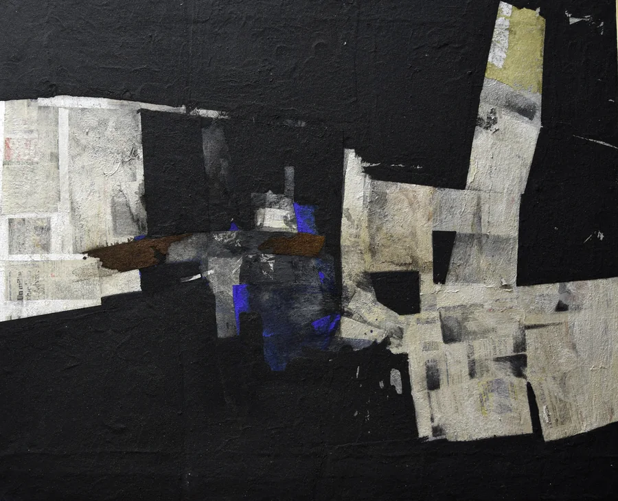 Pioggia acida, 2008 — Technique mixte sur bois, 22,8 x 18,5 x 2,5 cm