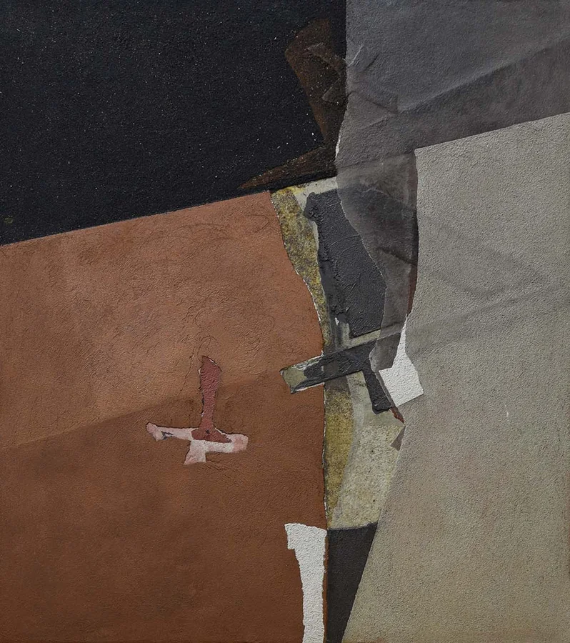 Non si aprono così le porte del cielo, 2010 — Technique mixte sur bois, 13,5 x 15,3 cm
